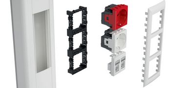 Рабочее место на 6 модулей Avanti (3 поста) вертикально