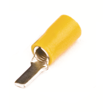 Наконечник штыревой плоский с изолир.фланцем 2,5-6 кв.мм 3,9х13 мм (НШПИ)