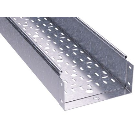 35333INOX | Лоток перфорированный 200х100, L=2000, 0.8мм, нержавеющее