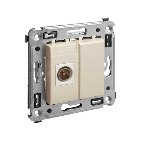 4405503 | Розетка TV одиночная в стену, "Avanti", "Ванильная дымка"-1