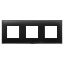 Рамка Avanti, Черный матовый, 3 поста (6 мод.)