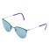 TCSDTM53010001 | Бирюзовые солнцезащитные очки из титана со светло-синими линзами. Модель 04