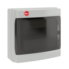 Щиток настенный с дверцей 8 мод., IP65, серый, с усил. клем.блок.1х87308