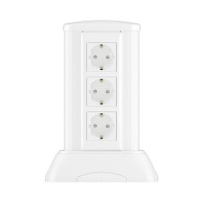 Миниколонна алюминиевая, 0.25м, цвет белый