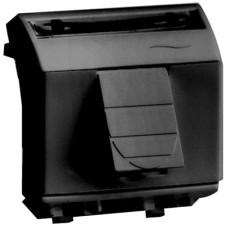 Ком.роз. RJ45 кат.6 (8P8C, Hyperline, Dual IDC: 110&Krone) Brava, черн., 2мод