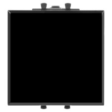 Кнопка одноклавишная модульная, "Avanti", "Черный квадрат", 2 модуля