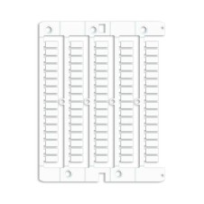 Маркировка для клемм ДКС, жесткая, 5х10мм. Период 6мм. Белая