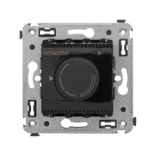 Термостат для теплых полов в стену, Avanti, Черный квадрат