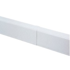 Накладка на стык для плинтусного короба 100х40 мм белое