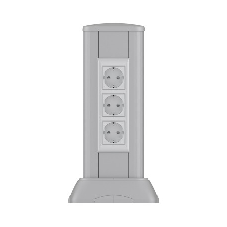 19534 | Миниколонна алюминиевая 0,35 м, цвет темно-серебристый металлик