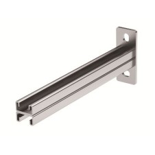 Консоль двойная 41х21мм, осн.500, нержавеющая сталь
