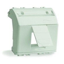 Адаптер для информационных разъемов Keystone, белый, 2 мод.