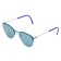 TCSNUE51010002 | Бирюзовые солнцезащитные очки из титана со светло-синими линзами. Модель 21