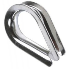 Коуш стальной под трос ⌀5мм, оцинкованный