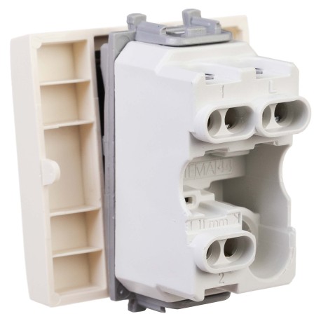 4405112 | Переключатель одноклавишный модульный, "Avanti", "Ванильная дымка", 2 модуля-3