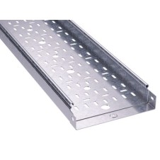 Лоток перфорированный 300х50, L=2000, 0.8мм, нержавеющее