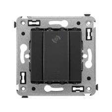Диммер кнопочный в стену для LED ламп, Avanti, Черный матовый