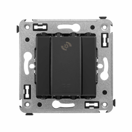 4412343 | Диммер кнопочный в стену для LED ламп, Avanti, Черный матовый