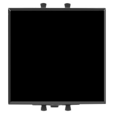 Переключатель одноклавишный модульный, "Avanti", "Черный квадрат", 2 модуля