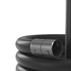 Двустенная труба ПНД гибкая для открытой прокладки д.160мм, SN6, ПВ-0, УФ, с протяжкой, в бухте 50м, цвет черный