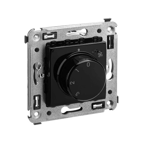 4402173 | Механизм управления вентиляторами в стену, Avanti, Черный квадрат-1