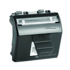 Ком.роз. RJ45 кат.5e, Brava, черн., 2мод