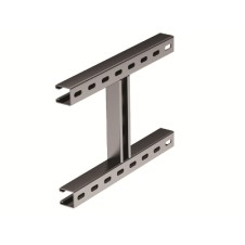 Крепление к вертикальной двутавровой балке, H-образное, 200мм, нержавеющая сталь