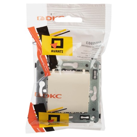 4405983 | Вывод кабеля из стены "Avanti", "Ванильная дымка"-4