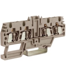 HMM.2/2+2GR, проходной зажим 2,5 кв.мм серый 2 ввод/2 вывода