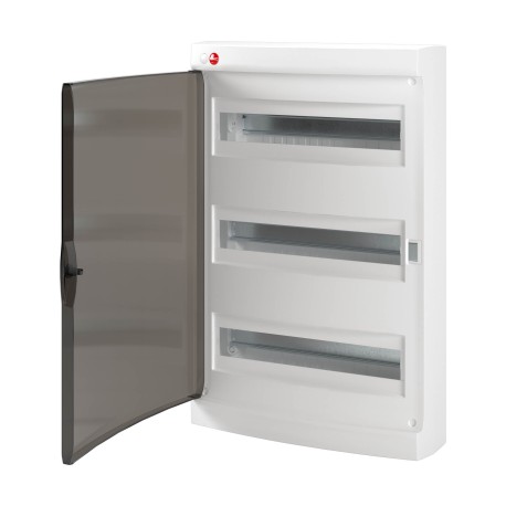 84654 | Щиток настенные с дверцей 54 мод., IP41, белый, (18x3)-2