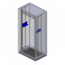 Уголки для поддержки оборудования 19" для шкафов Conchiglia, 2 шт