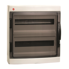 Щиток настенный с дверцей 36 мод., IP65, серый, с усил. клем.блок.2х87312