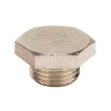 Заглушка M16x1,5, никелированная латунь