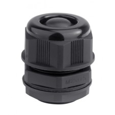 Кабельный ввод IP68, M20, с мембраной, черный, для кабеля d.6-12mm