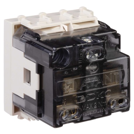 4405002 | Розетка модульная, 2P+E, с з/ш, "Avanti", "Ванильная дымка", 2 модуля-3