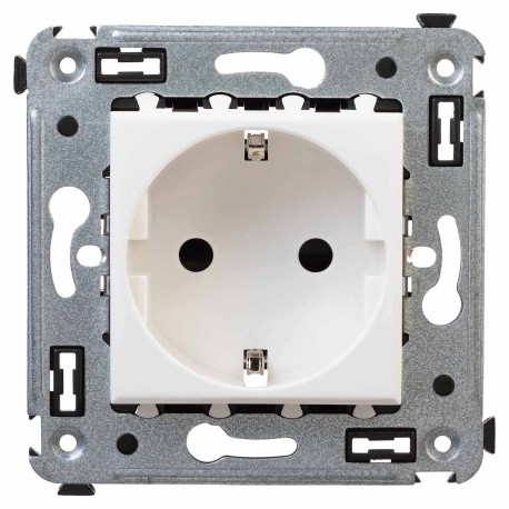 4400003 | Розетка в стену, 2P+E, с з/ш, "Avanti", "Белое облако"