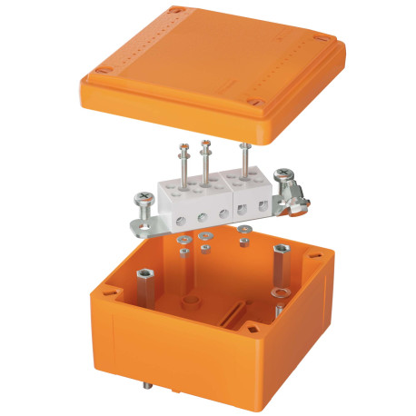 FSB10510 | Коробка ответвительная FS пластиковая с гладкими стенками, 100х100х50мм, 5р, 20A, 10мм2, IP56