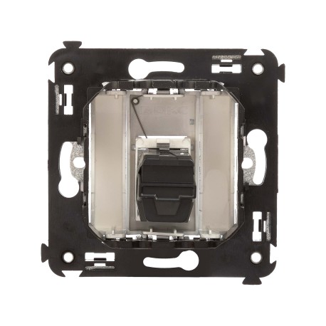 4404403 | USB 2.0 розетка одинарная в стену, тип А-А, Avanti, Закаленная сталь-2