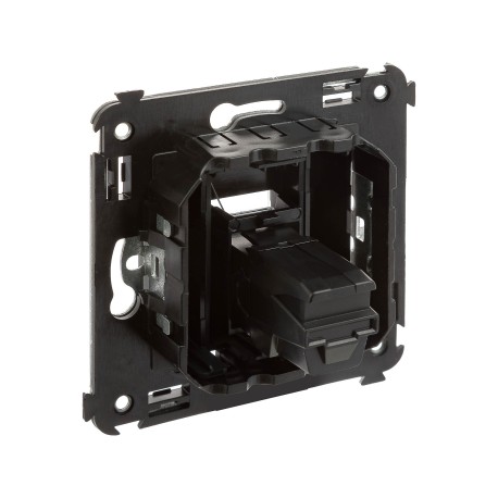 4412403 | USB 2.0 розетка одинарная в стену, тип А-А, Avanti, Черный матовый-3