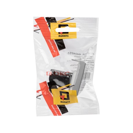 4404251 | HDMI розетка модульная, тип А-А, "Avanti",  "Закаленная сталь", 1 модуль-4