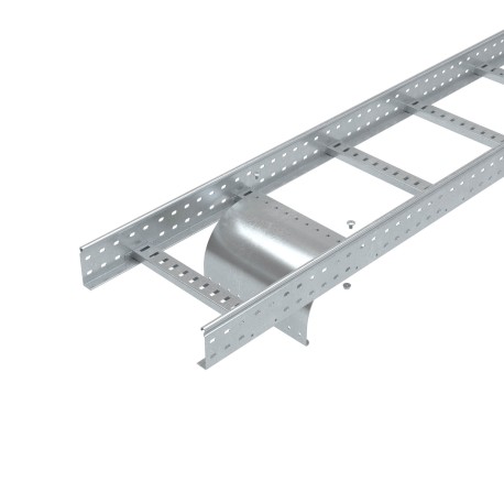 LEP40KZL | Пластина вывода кабеля для лестничных лотков осн.400мм (с метизами), цинк-ламельное-2