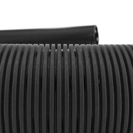 140912A | Двустенная труба ПНД гибкая дренажная д.125мм, SN6, перфорация 360 град., в бухте 40м, цвет черный-3