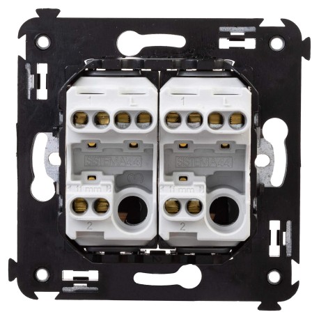 4405114 | Переключатель двухклавишный в стену, "Avanti", "Ванильная дымка"-2