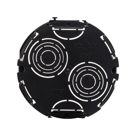 59301 | Подрозеточная коробка для сплошных стен, черная, под 2 модуля-2