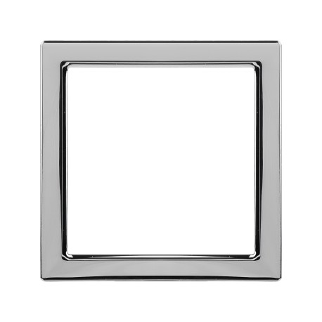 4404822D | Декоративная вставка для рамок из натуральных материалов Avanti хром, 1 пост (2 мод.)