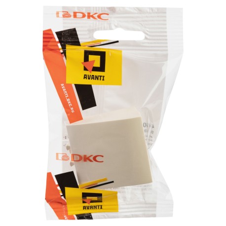 4405982 | Вывод кабеля модульный "Avanti", "Ванильная дымка", 2 модуля-4