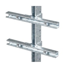 Профили монтажные на стойку для крепления 1 оболочки Ex d, горячеоцинкованный, L=400мм, комплект