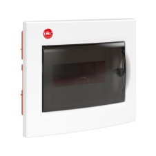 Щиток встраиваемый с дверцей 8 мод.,IP41, белый, с клеммным блоком 63А
