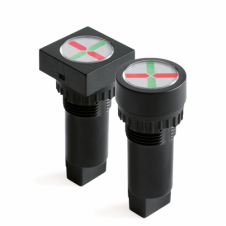 Индикатор положения, винт. подкл., уст.размер 22/30, круг., зел./жёлт., 230В,