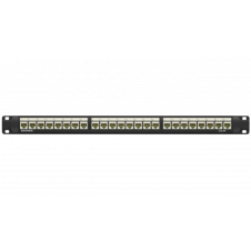 Патч-панель 19",1U,CAT6А, 24 модуля RJ45, неэкранированная